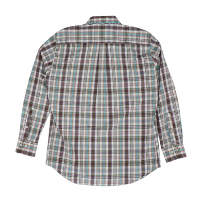 Multi Plaid Long Sleeve Button Down