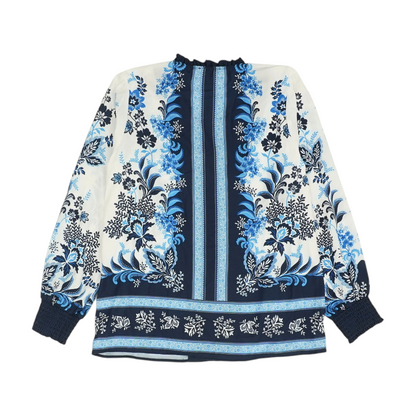 White Floral Blouse