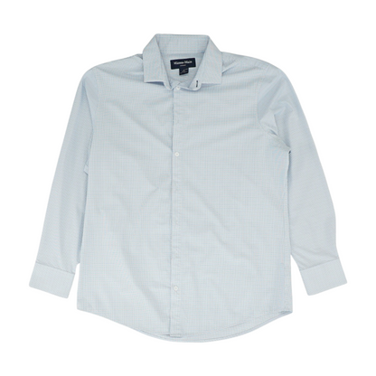 Blue Check Long Sleeve Button Down