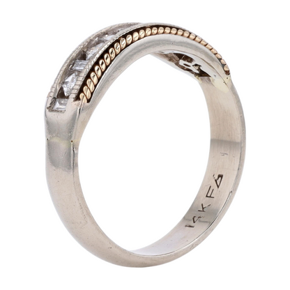 1/3 ctw 14K Two-Tone Gold Diamond Band Ring