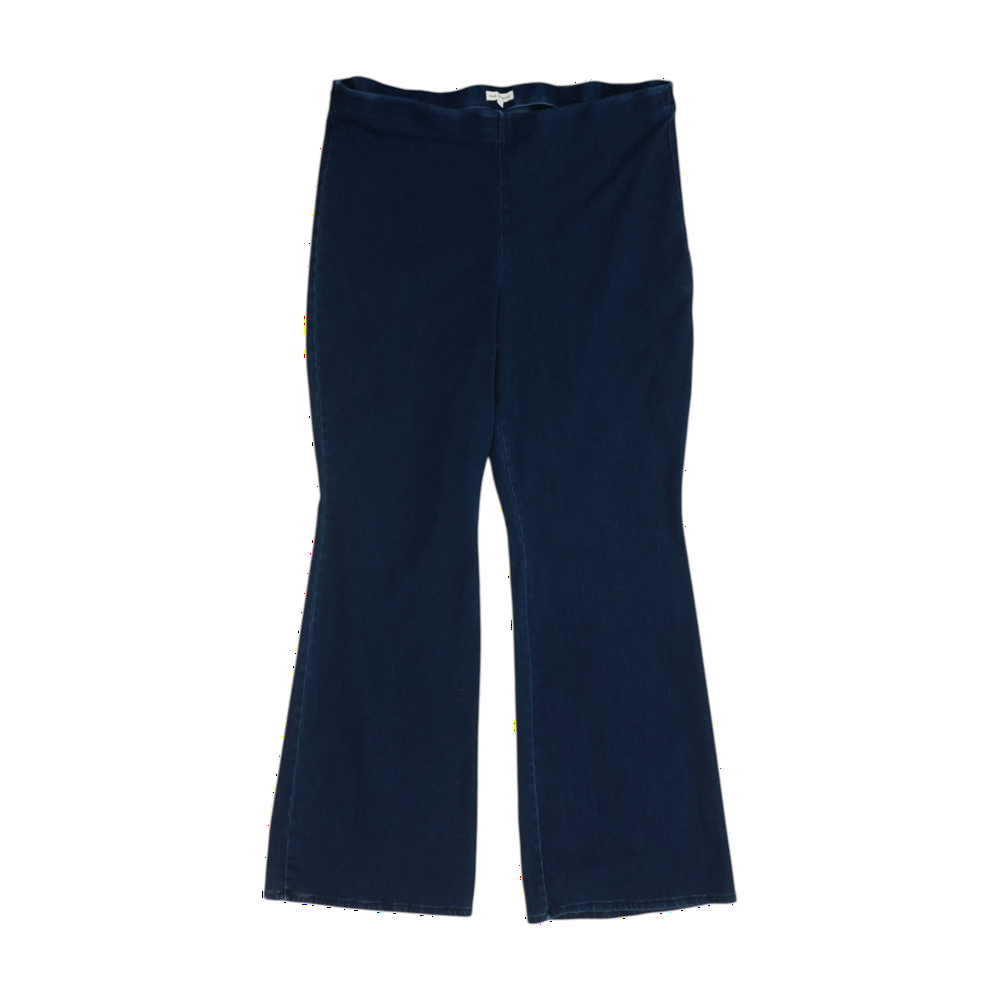 Navy Plus Size Wide Leg Jeans