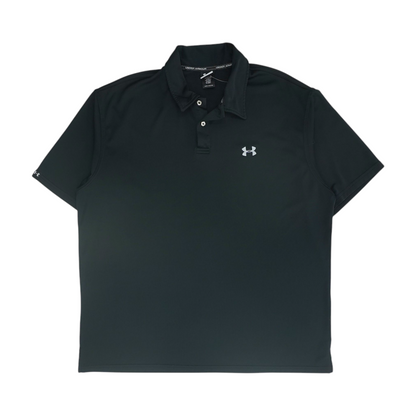 Black Solid Short Sleeve Polo