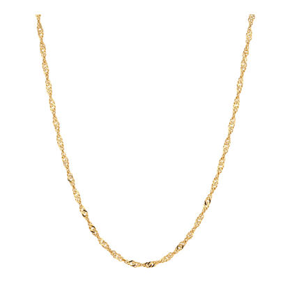 22K Yellow Gold Chain Necklace