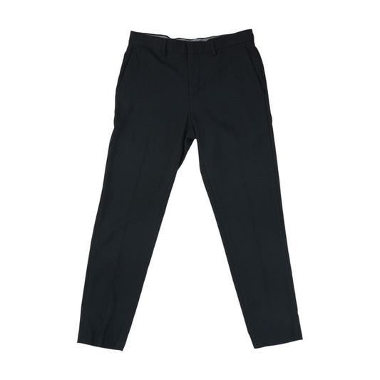 Black Solid Active Pants