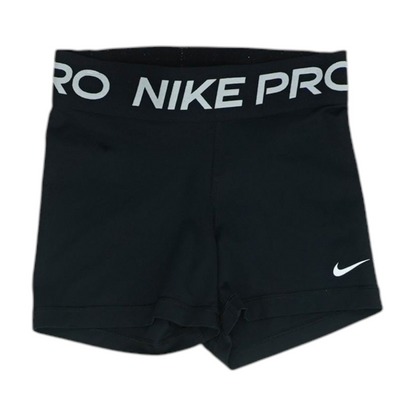 Black Solid Active Shorts