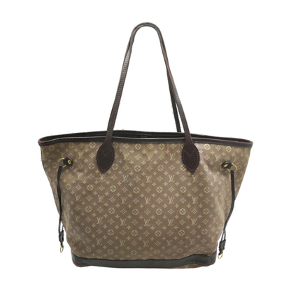 Tan Neverfull MM in Monogram Idylle canvas