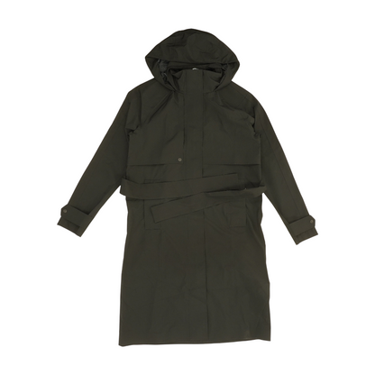 Black Solid Rain Coat