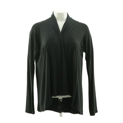 Black Solid Cardigan Sweater