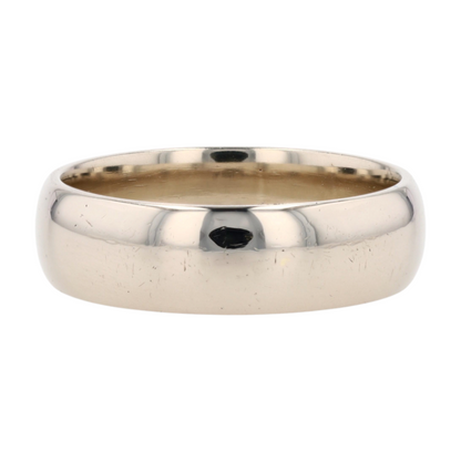 14K White Gold Band