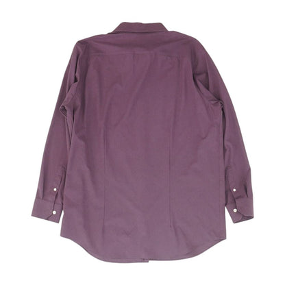 Purple Tall Solid Long Sleeve Button Down