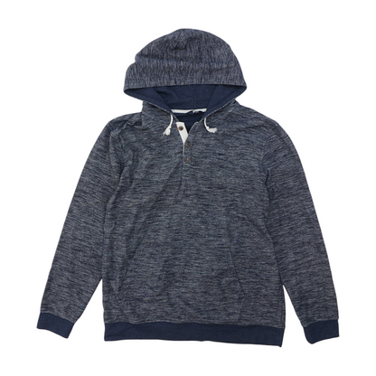 Navy Solid Hoodie Pullover