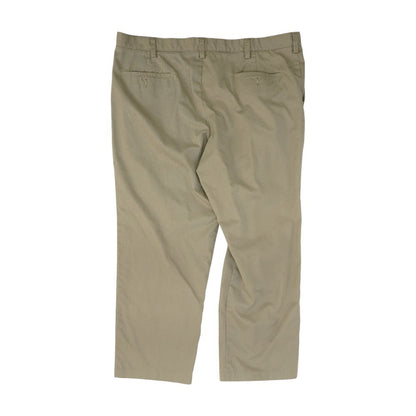 Beige Solid Chino Pants