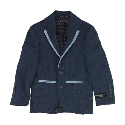 Blue Solid Sport Coat
