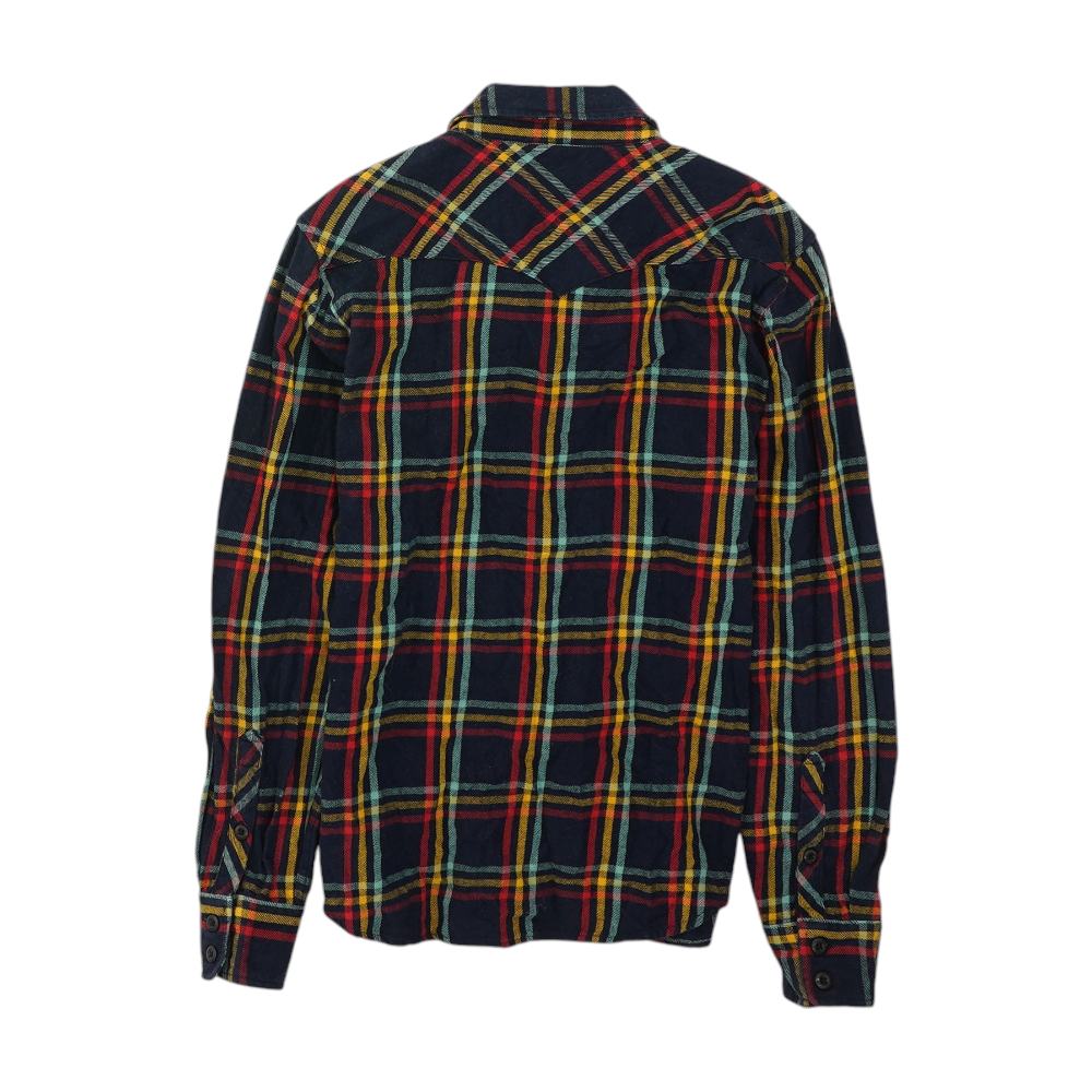 Multi Plaid Flannel Button Down