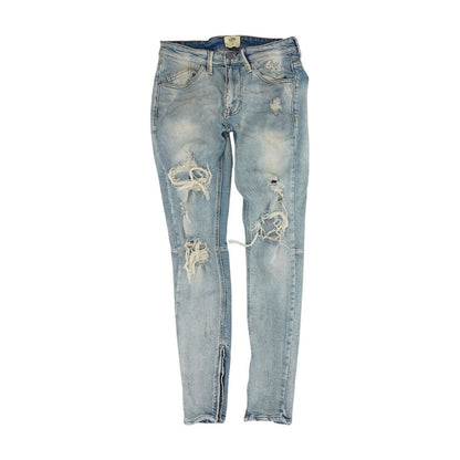 Blue High Rise Skinny Leg Jeans