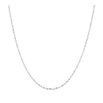 18K White Gold Chain Necklace