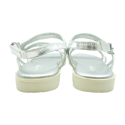 Silver Flat Sandals