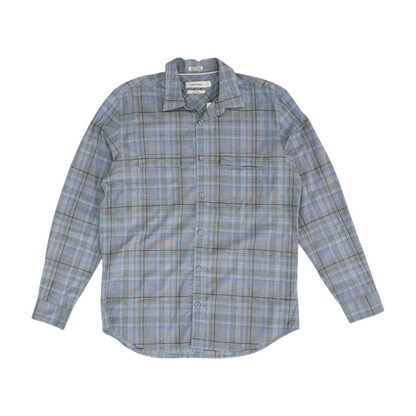 Blue Plaid Long Sleeve Button Down