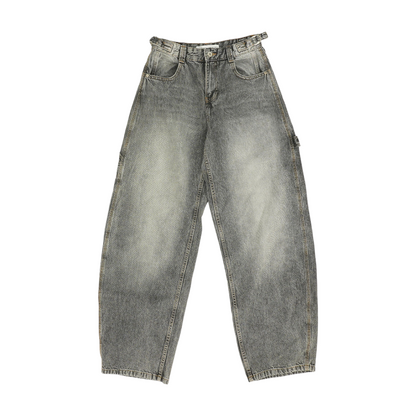 Gray Wide Leg Jeans