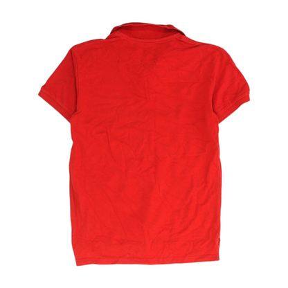 American Eagle Red Solid Short Sleeve Polo – Image 2