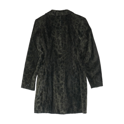 Charcoal Animal Print Coat