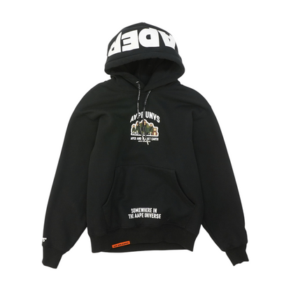 Black Solid Hoodie Pullover
