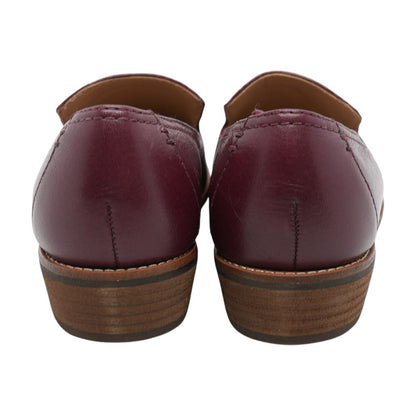 Maroon Loafer Flats