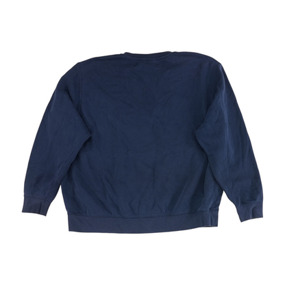 Navy Solid Sweatshirt Pullover