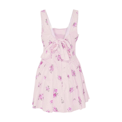 Pink Floral Mini Dress