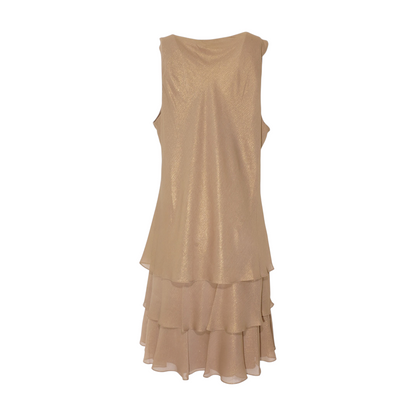 Gold Plus Midi Dress
