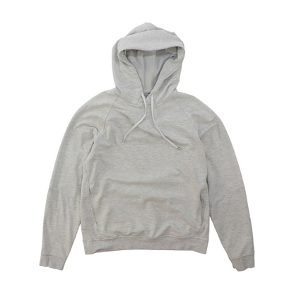 Gray Solid Hoodie Pullover
