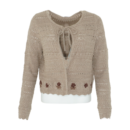 Brown Cardigan Sweater