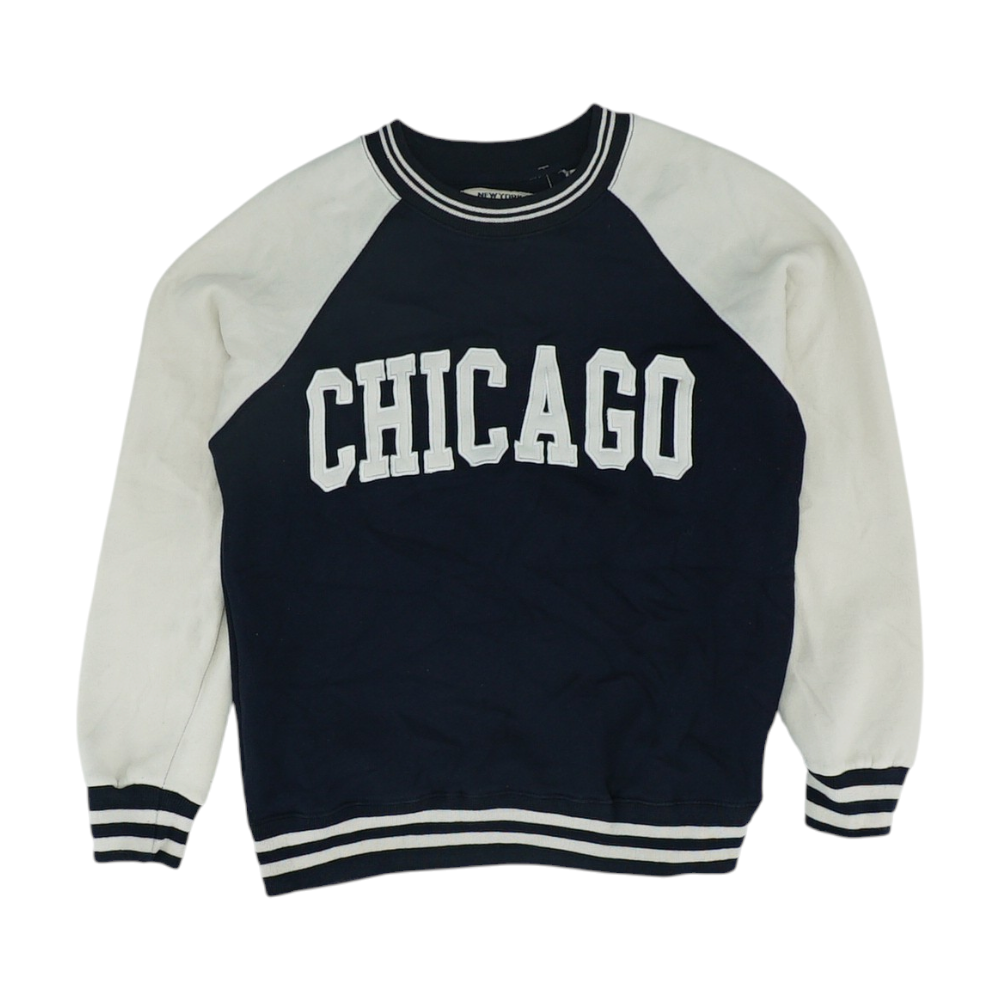 New York Popular Navy Solid Sweatshirt Pullover – Image 1