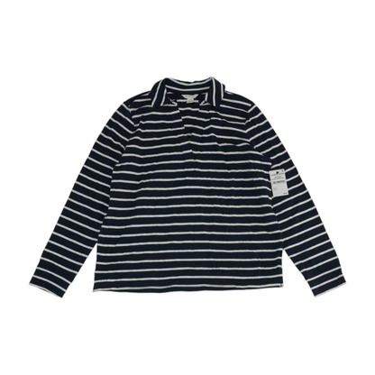 Navy Striped Blouse