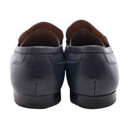 Navy Slip-On Dress Shoes
