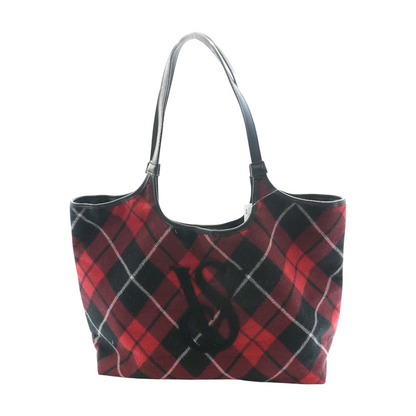 Red Plaid Tote Bag