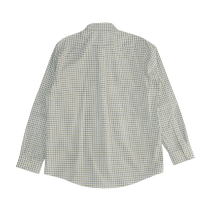 White Check Long Sleeve Button Down