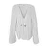 White Plus Size Cardigan Sweater