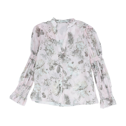 Pink Floral Button Down