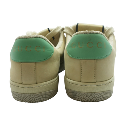 Beige GG Crystal Screener Sneaker
