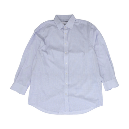 White Check Long Sleeve Button Down