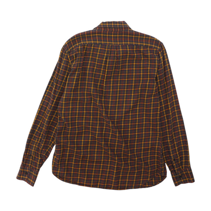 Brown Check Flannel Button Down