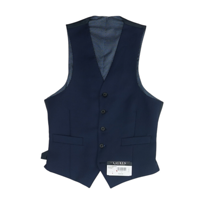 Navy Solid Suit Vest