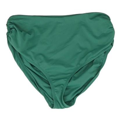 Green Solid Swim Bottom