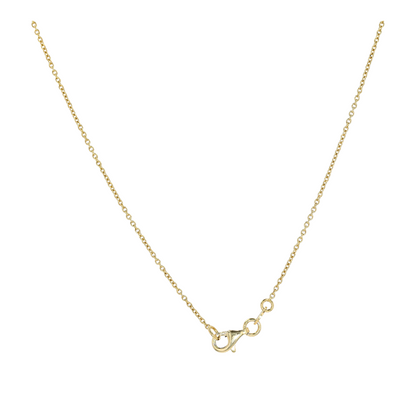 14K Yellow Gold Druzy Quartz Pendant Necklace