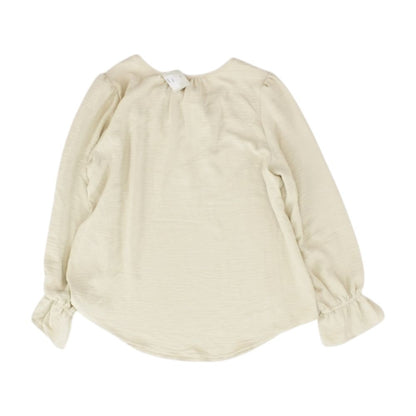Beige Solid Knit Top