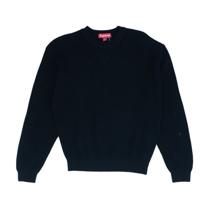 Black Solid Pullover Sweater
