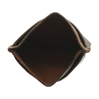 Brown Simple Card Case in Monogram Canvas