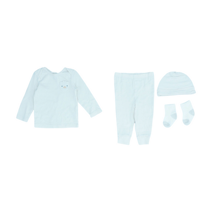 Beige Striped Long Sleeve Set