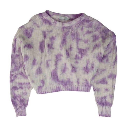 Purple Tie-Dye Pullover Sweater